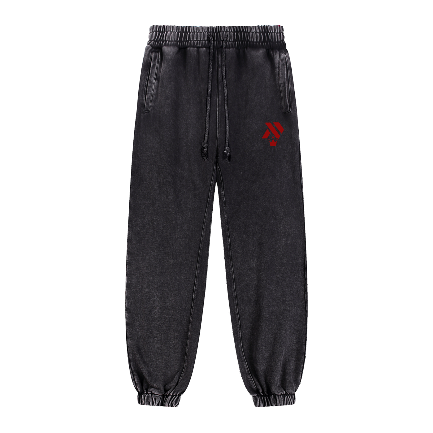 kanute royal,luxury joggers,washed black joggers,premium streetwear,minimal logo joggers,high end sweatpants,mens luxury joggers,unisex designer joggers,paris streetwear style,fear of god style pants