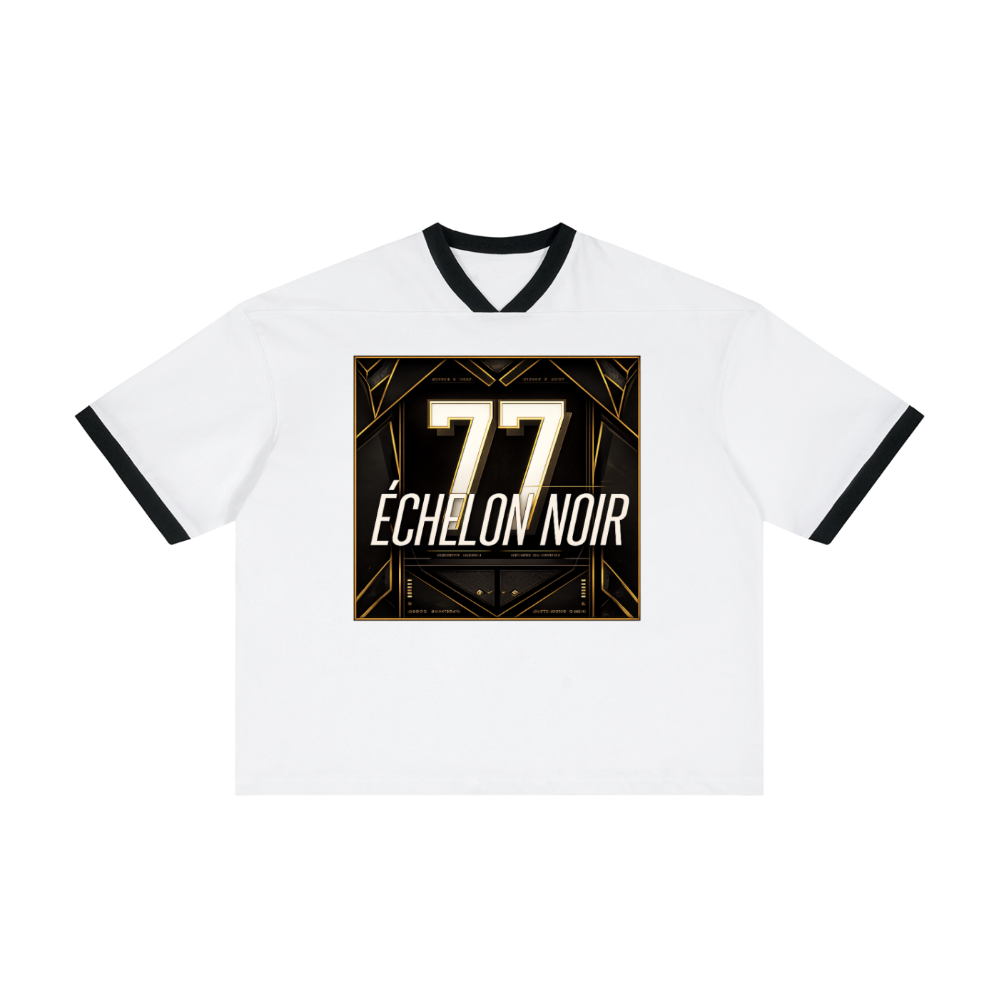 luxury streetwear,paris fashion,maison echelon,oversized jersey,luxury jersey,premium streetwear,high fashion tee,designer streetwear,runway fashion,sport couture