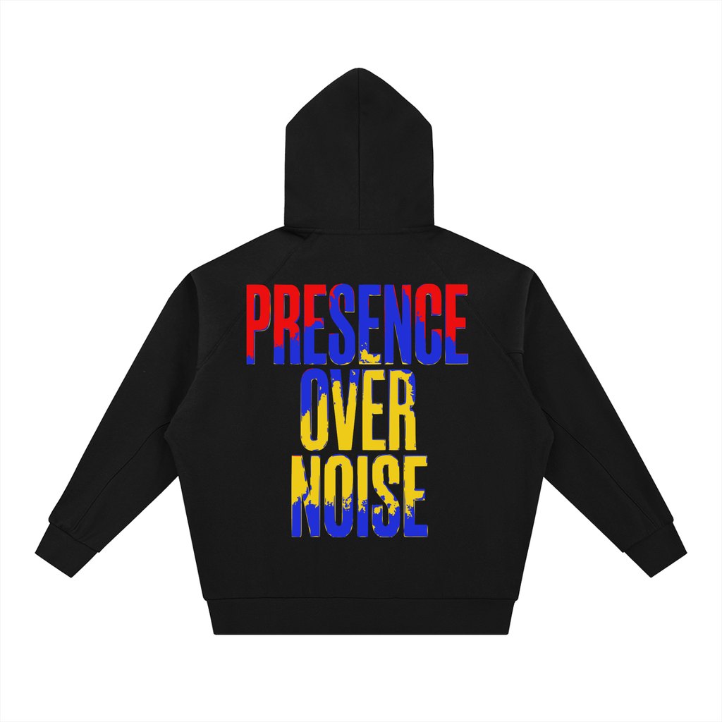 presence over noise,kanute royal,luxury streetwea,premium hoodie,motivational apparel,designer hoodie,statement fashion,mindset wear,modern luxury,unisex apparel
