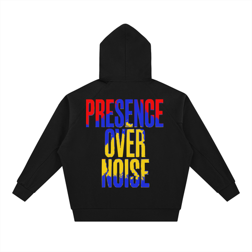 presence over noise,kanute royal,luxury streetwea,premium hoodie,motivational apparel,designer hoodie,statement fashion,mindset wear,modern luxury,unisex apparel