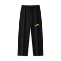 luxury sweatpants,designer joggers,black gold pants,minimalist streetwear,premium joggers,quiet billionaire outfit,high end sweatpants,elevated athleisure,modern luxury fashion,designer black joggers
