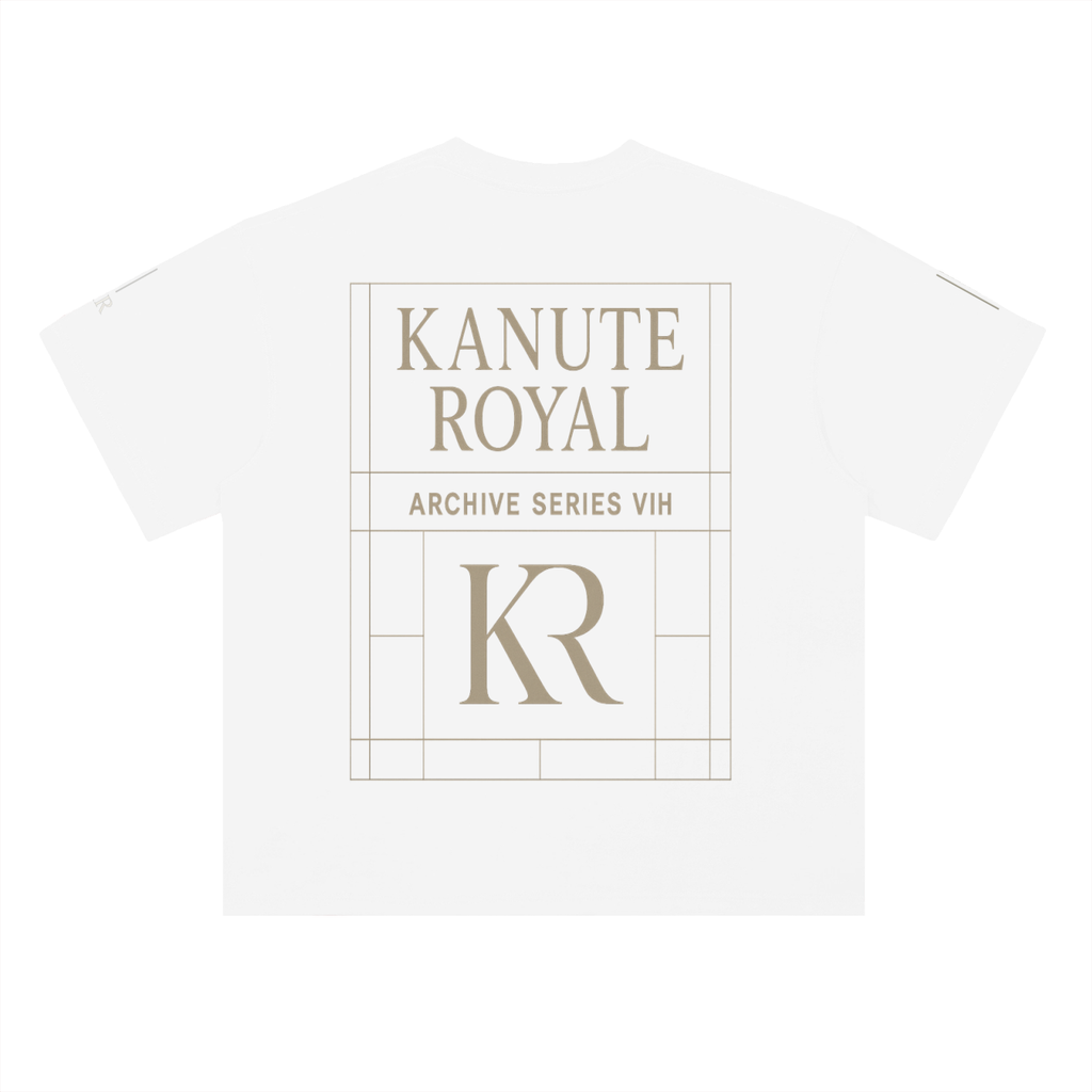 KANUTE ROYAL Archive Series VII Luxury T-Shirt | Black & White Premium Designer Tee