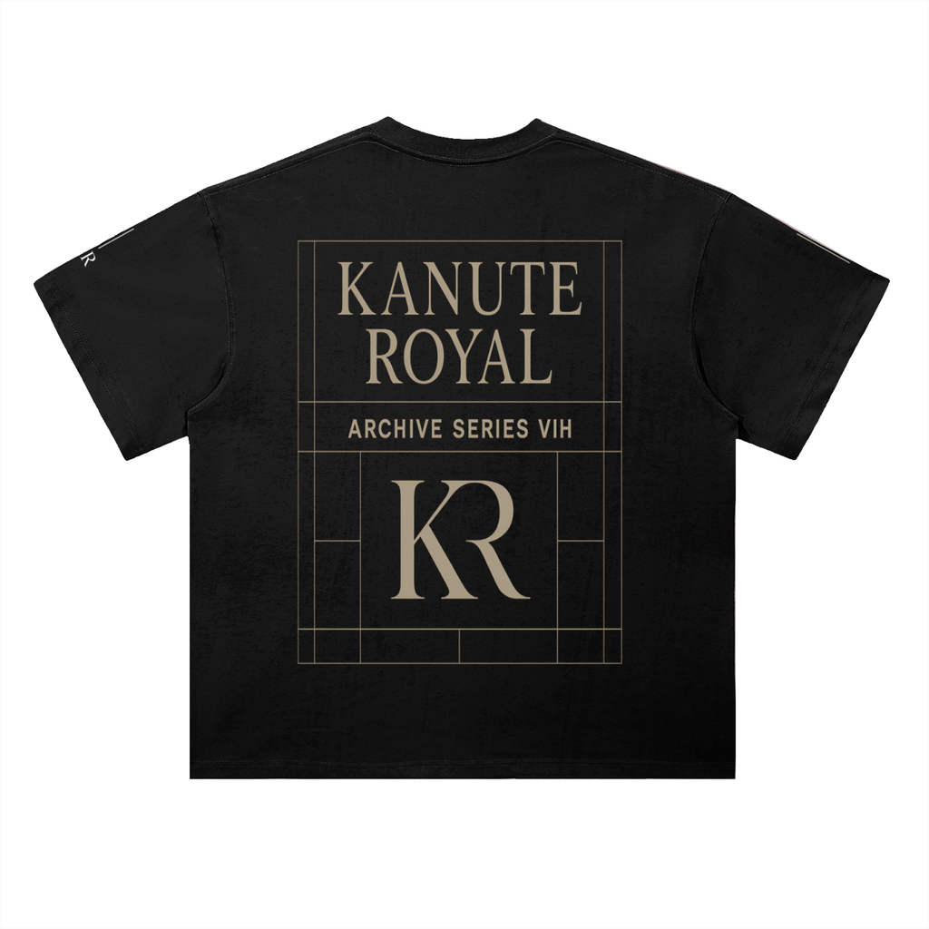 KANUTE ROYAL Archive Series VII Luxury T-Shirt | Black & White Premium Designer Tee