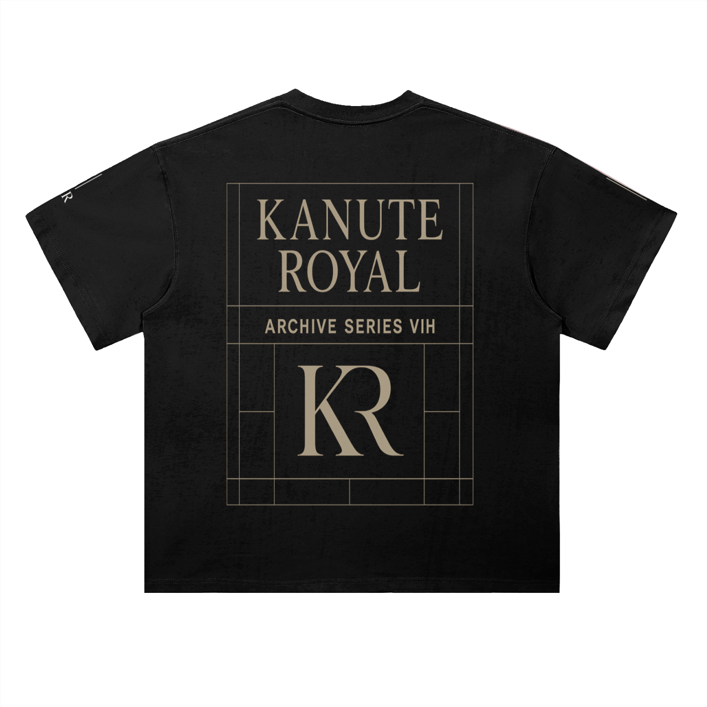 KANUTE ROYAL Archive Series VII Luxury T-Shirt | Black & White Premium Designer Tee