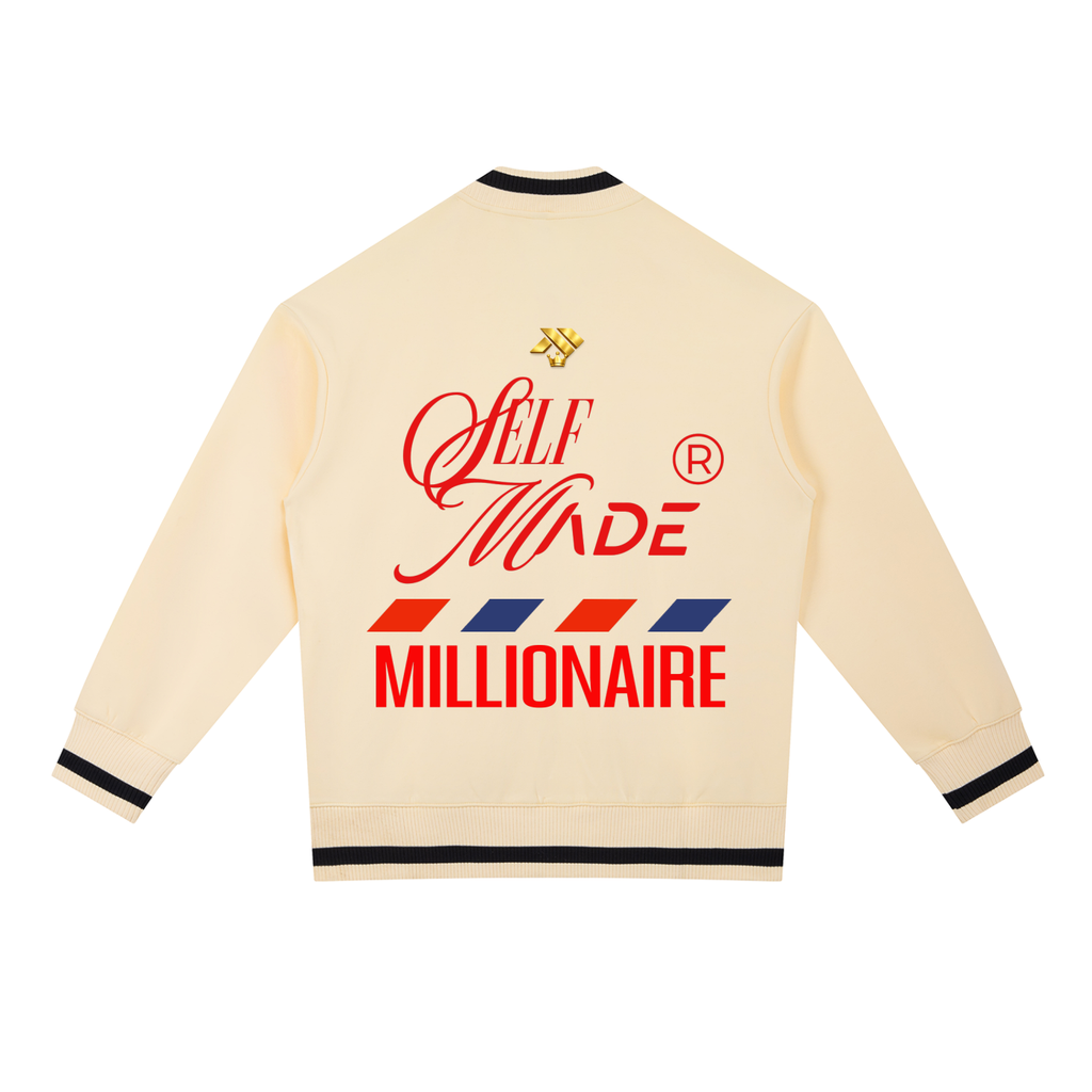 luxury streetwear,self made millionaire,designer jacket,zip bomber,premium fashion,entrepreneur wear,legacy brand,unisex fashion,kanute royal,street luxury