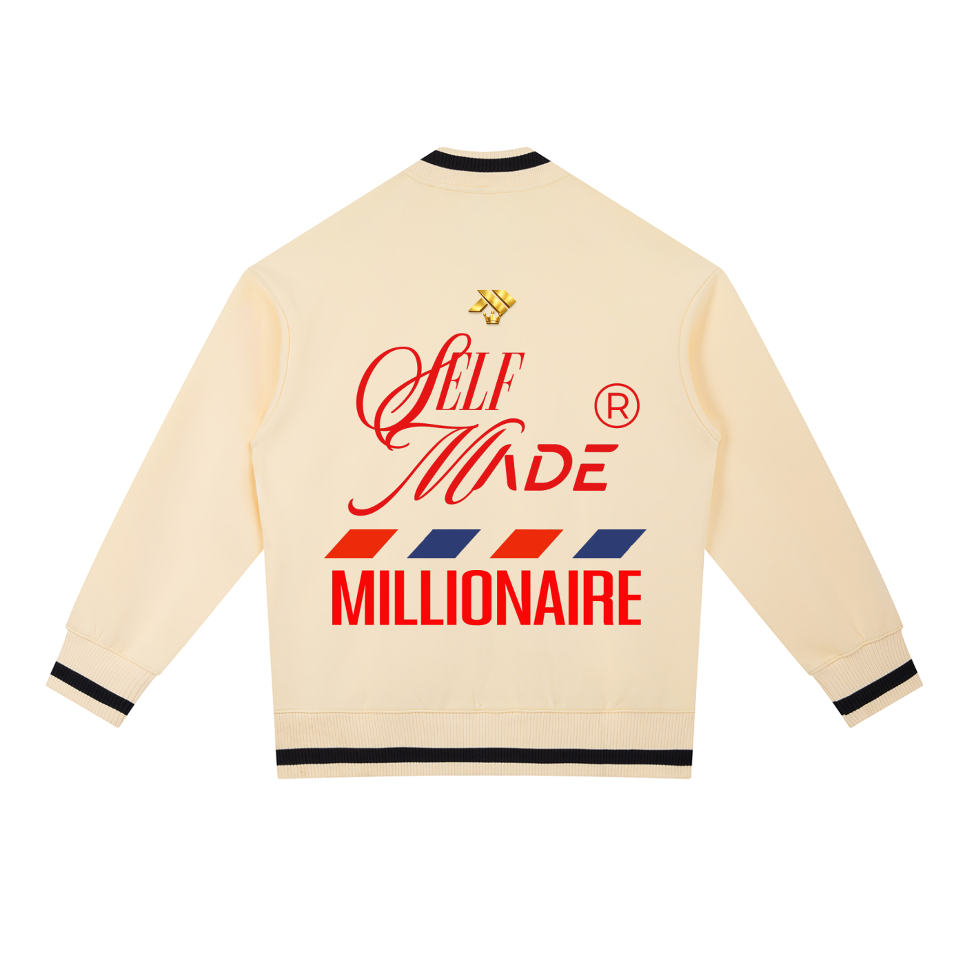 luxury streetwear,self made millionaire,designer jacket,zip bomber,premium fashion,entrepreneur wear,legacy brand,unisex fashion,kanute royal,street luxury