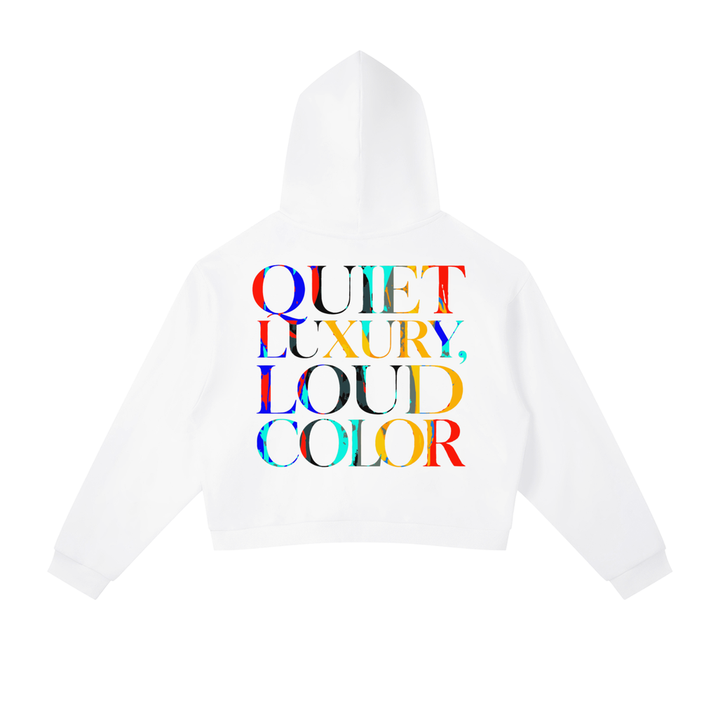 quiet luxury,limit edition,luxury streetwear,cropped hoodie,designer hoodie,premium hoodie,streetwear fashion,modern streetwear,unisex streetwear,high fashion hoodie